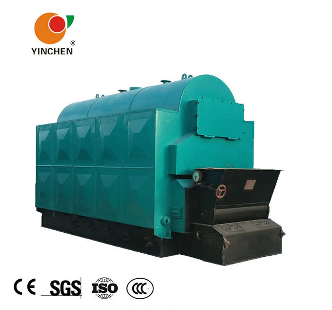 Yinchen العلامة التجارية DZL 1-100 طن / ساعة الفحم أطلقت سلسلة Grate Stoker Boiler