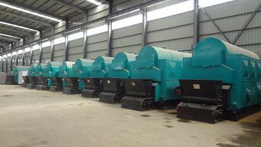 DZH Hand Fired 1 Ton Rice Husk Steam Boiler 80.33%-83.03% Thermal Efficiency